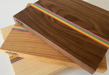 Load image into Gallery viewer, Skateboard Veneer Rainbow Serving Board
