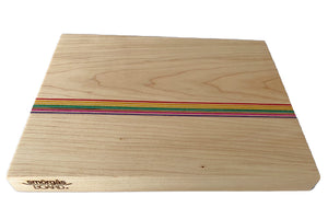 Maple Upcycled Rainbow Serving Board