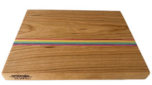 Load image into Gallery viewer, Cherry Upcycled Rainbow Serving Board
