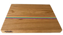 Load image into Gallery viewer, Cherry Upcycled Rainbow Serving Board