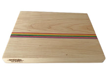 Load image into Gallery viewer, Maple Upcycled Rainbow Serving Board
